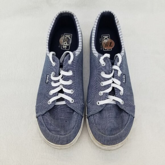✅Keds Blue Jean Canvas Classic Lace Up Sneakers Womens 7.5 Casual Shoes WF63018 - Picture 7 of 11